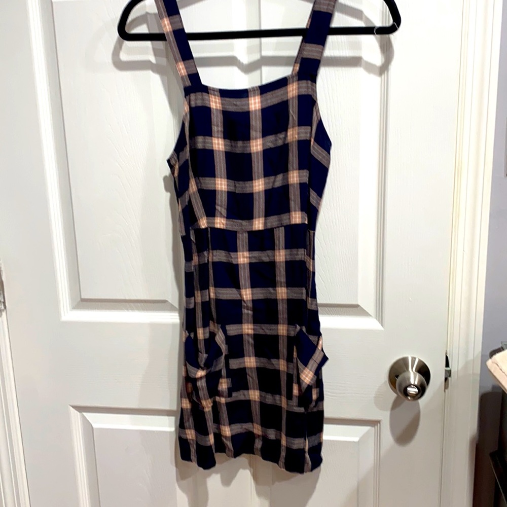 Brand New With Tags American Eagle Plaid Dress With Pockets!